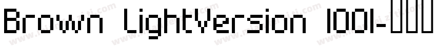 Brown LightVersion 1001字体转换